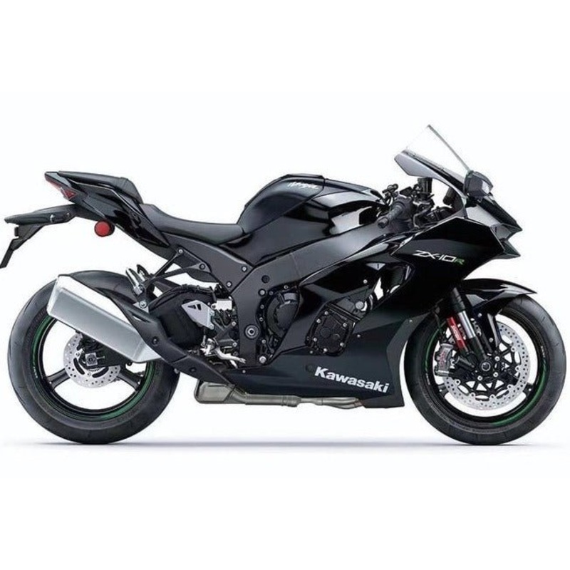 Fairings for Kawasaki Ninja ZX10RR (2021-2025) Black, White No Tank No Seat Cowl No Bolt Kit