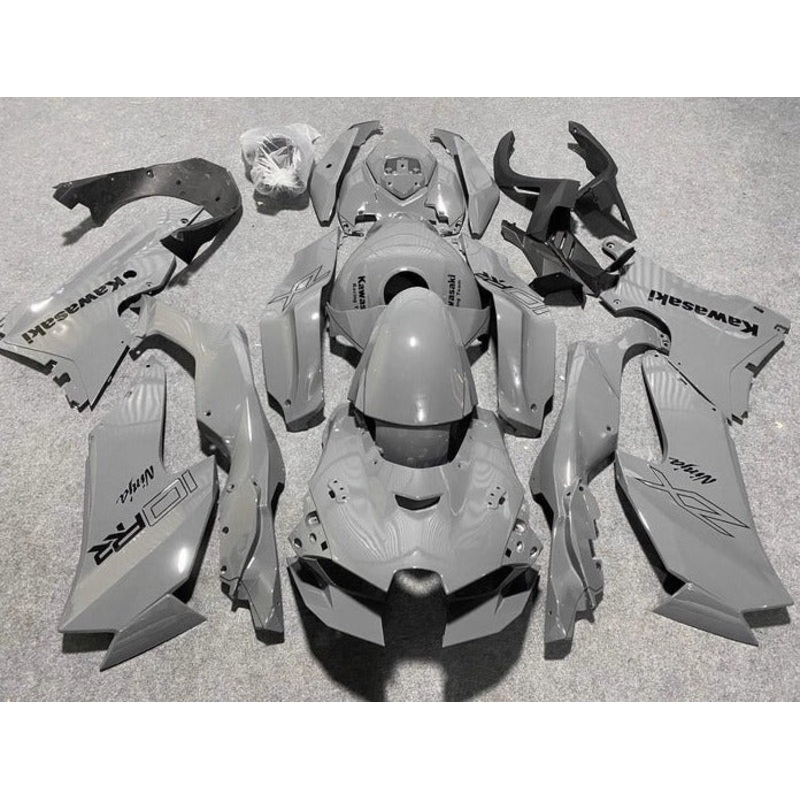 Fairings for Kawasaki Ninja ZX10RR (2021-2025) Gray No Tank No Seat Cowl No Bolt Kit