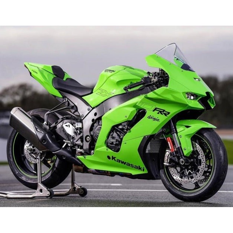 Fairings for Kawasaki Ninja ZX10RR (2021-2025) Green, Black No Tank No Seat Cowl No Bolt Kit