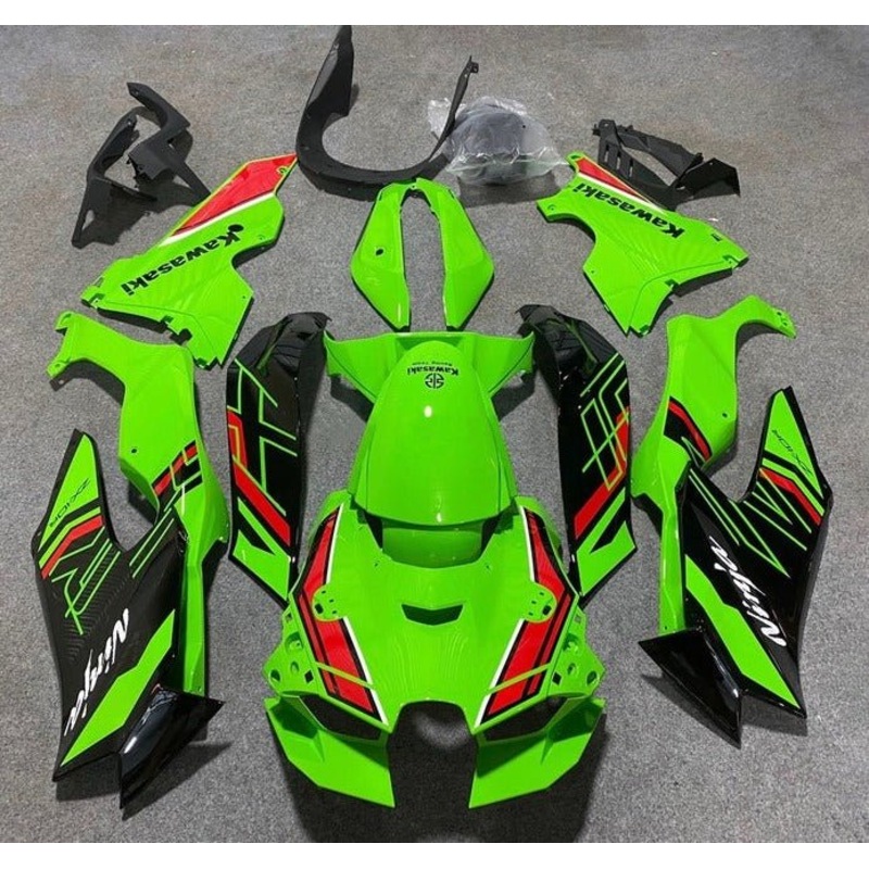 Fairings for Kawasaki Ninja ZX10RR (2021-2025) Green, Black, Red No Tank No Seat Cowl No Bolt Kit