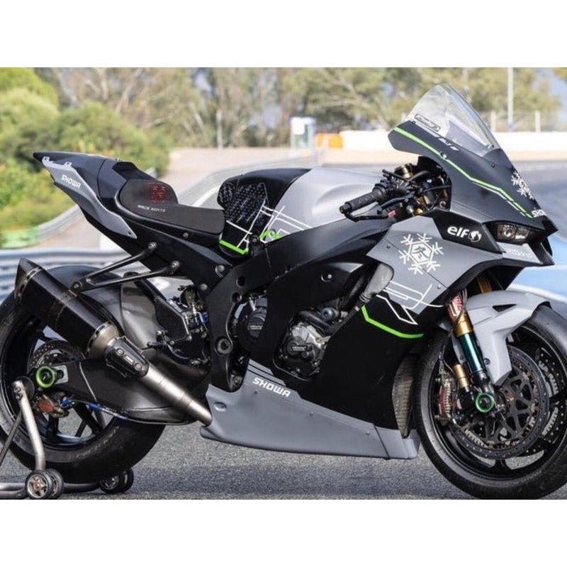 Fairings for Kawasaki Ninja ZX10RR (2021-2025) Matte Black, Gray, Green, Elf No Tank No Seat Cowl No Bolt Kit
