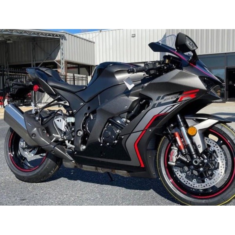 Fairings for Kawasaki Ninja ZX10RR (2021-2025) Matte Gray, Black, Red No Tank No Seat Cowl No Bolt Kit