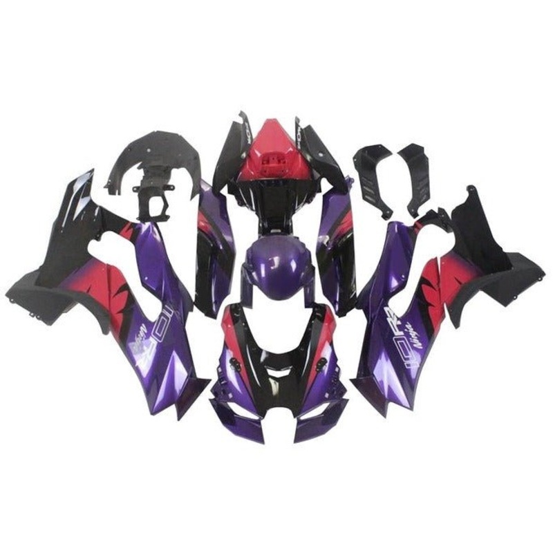 Fairings for Kawasaki Ninja ZX10RR (2021-2025) Purple, Pink, Black No Tank No Seat Cowl No Bolt Kit
