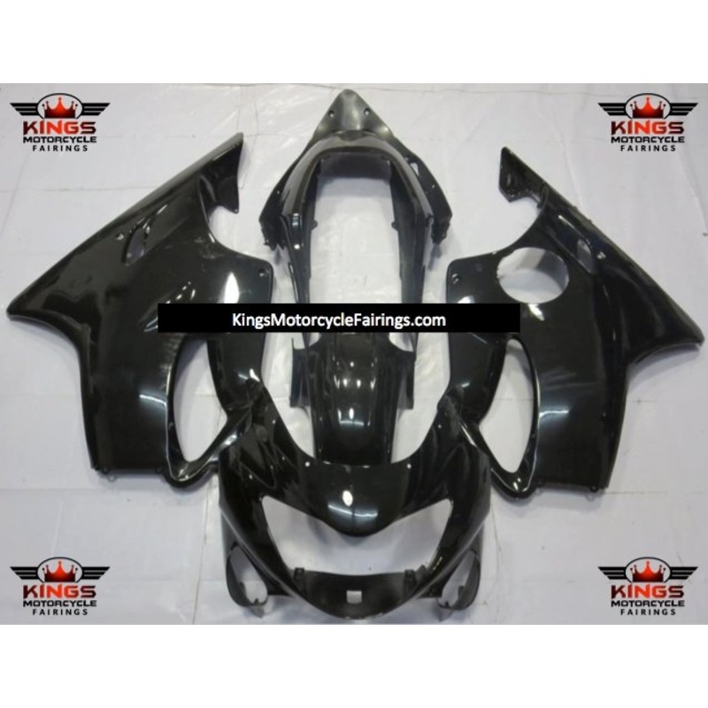 Honda CBR600F4 (1999-2000) Black Fairings Clear Windscreen: Free No Bolt Kit