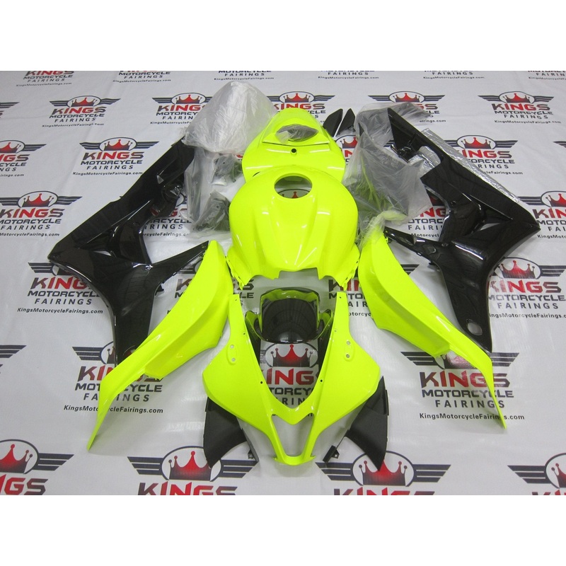 Honda CBR600RR (2007-2008) Neon Yellow & Black Fairings No Seat Cowl No Bolt Kit No Tank