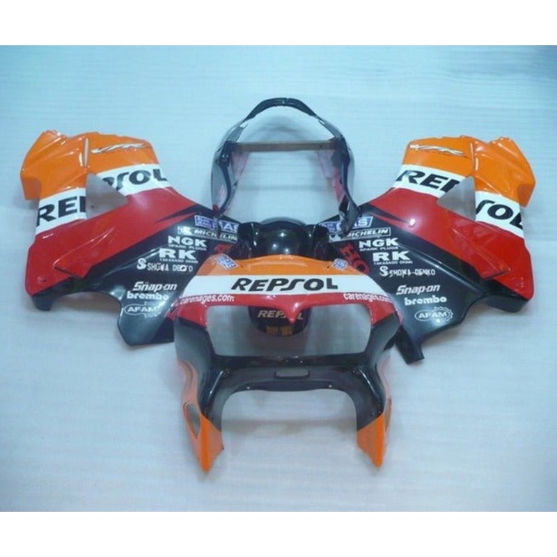 Honda VFR800 (1998-2001) Repsol Fairings Clear Windscreen: Free No Bolt Kit