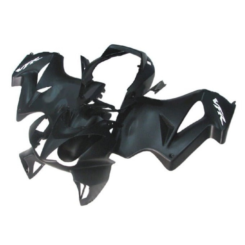 Honda VFR800 (2002-2013) Matte Black, White Fairings No Seat Cowl No Bolt Kit No Tank