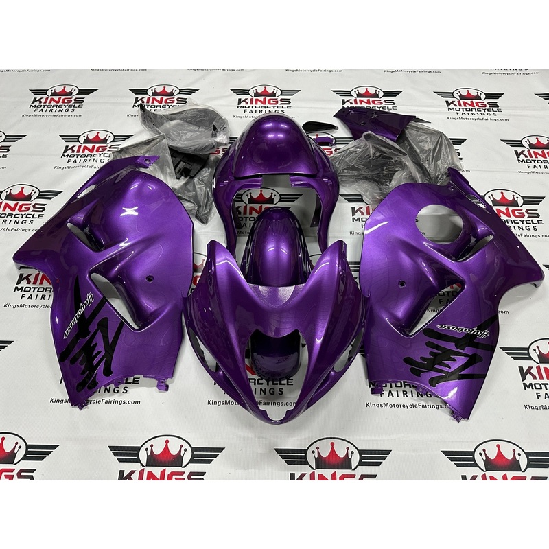 Suzuki GSX1300R Hayabusa (1999-2007) Metallic Purple, Black Fairings No Seat Cowl No Bolt Kit No Tank