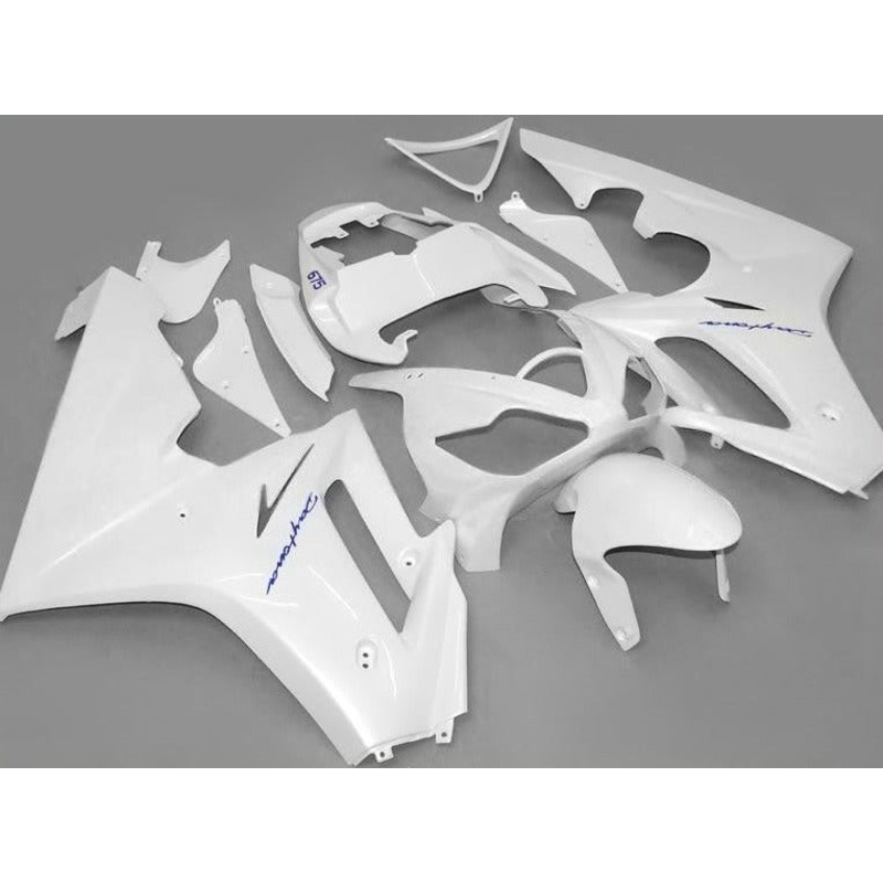 Triumph Daytona 675 (2006-2008) White Fairings Clear Windscreen: Free No Bolt Kit