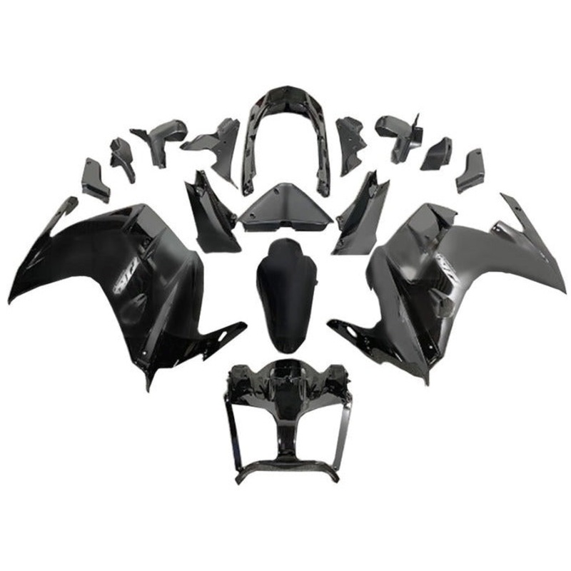 Yamaha FJR1300 Fairings (2001-2006) Black Gloss No Bolt Kit Clear Windscreen: Free