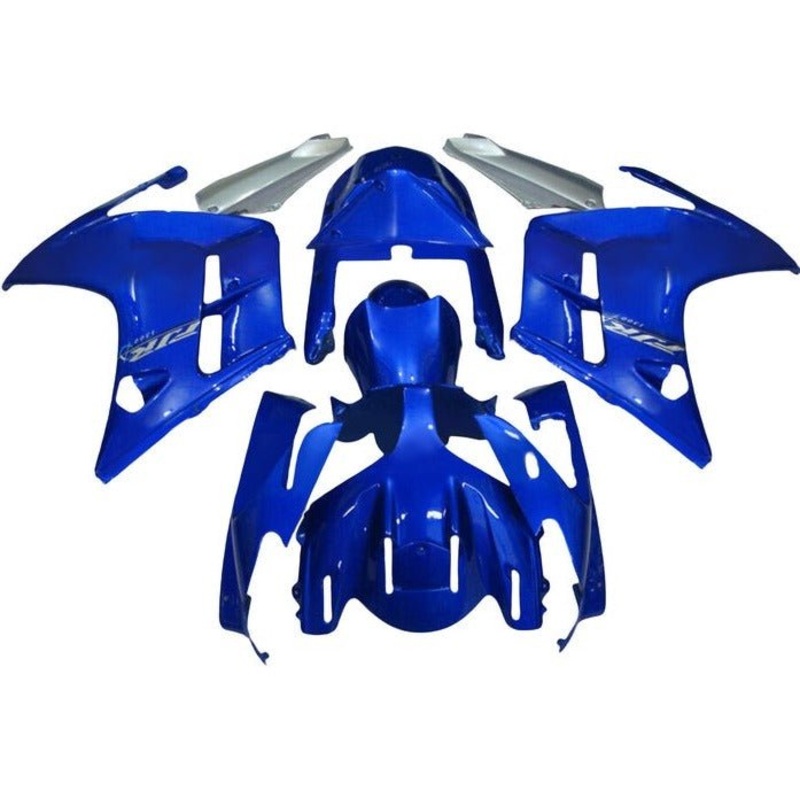 Yamaha FJR1300 Fairings (2001-2006) Blue No Bolt Kit Clear Windscreen: Free