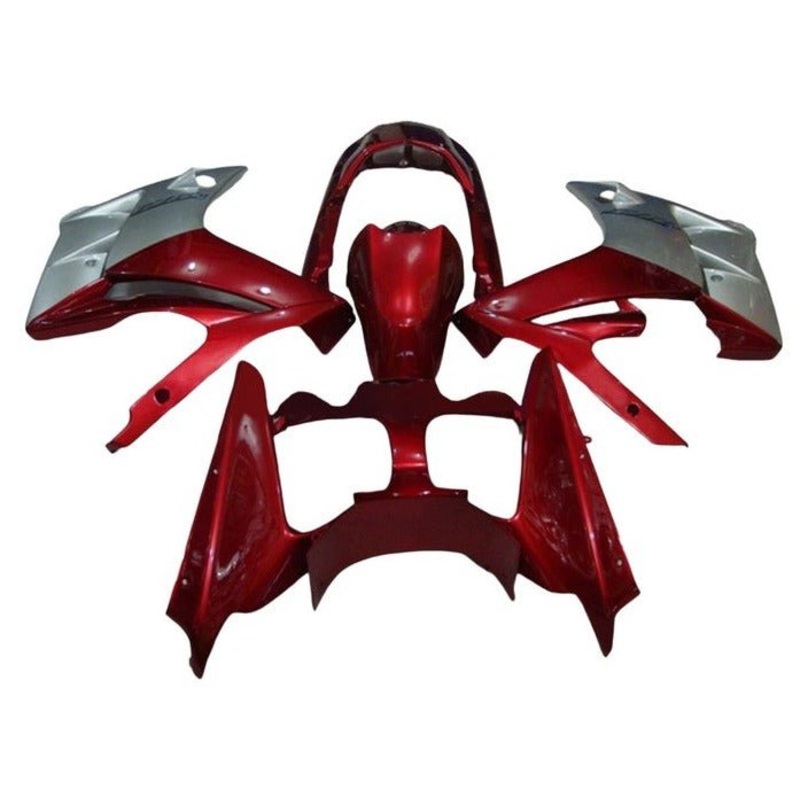 Yamaha FJR1300 Fairings (2001-2006) Red, Gray No Bolt Kit Clear Windscreen: Free