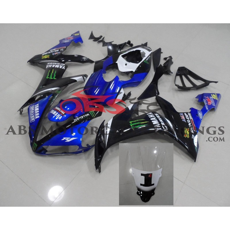 Yamaha YZF-R1 (2004-2006) Blue, Black, Monster Fairings No Seat Cowl No Bolt Kit No Tank