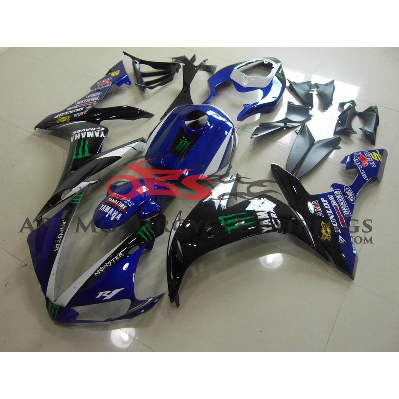 Yamaha YZF-R1 (2004-2006) Blue, Black, White, Monster Fairings No Seat Cowl No Bolt Kit No Tank