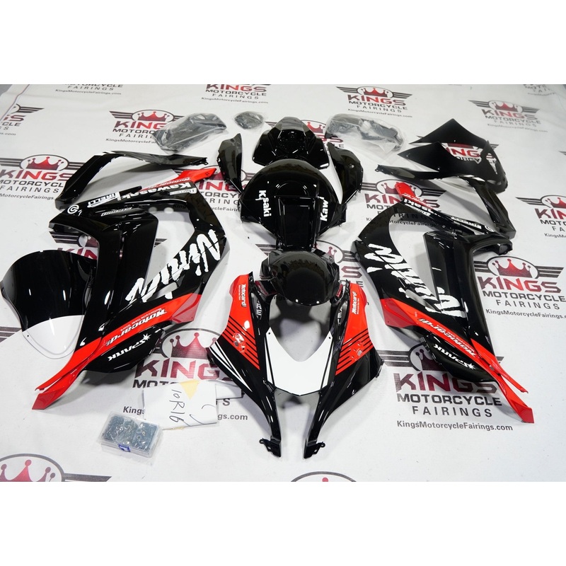 Fairings for Kawasaki Ninja ZX10R (2016-2020) Black, Red, White Spark No Tank No Seat Cowl No Bolt Kit