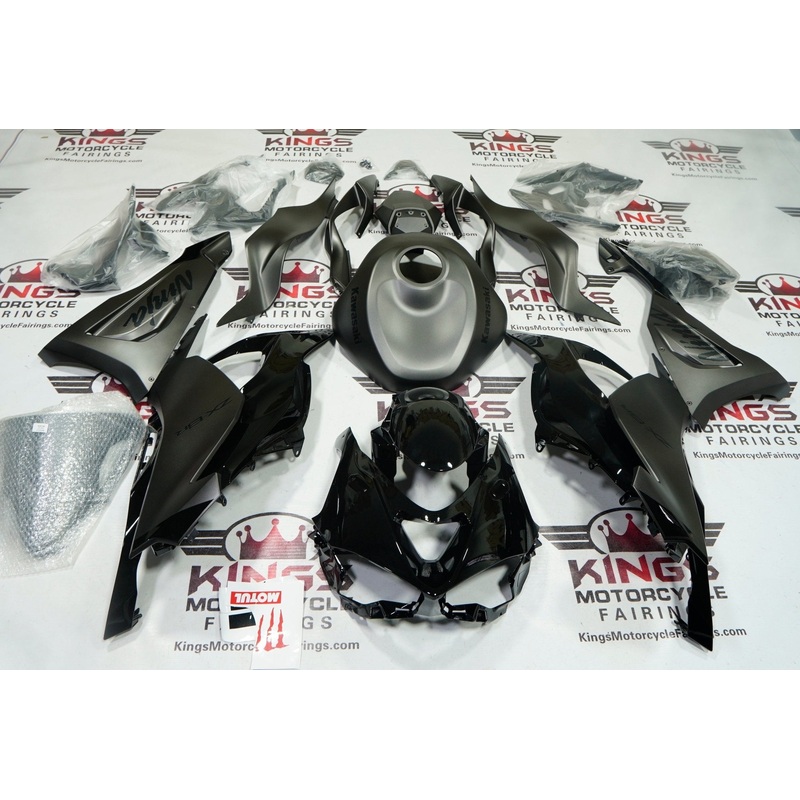 Fairings for Kawasaki ZX6R 636 (2024-2025) Matte Black, Matte Gray, Black Gloss No Tank No Seat Cowl No Bolt Kit