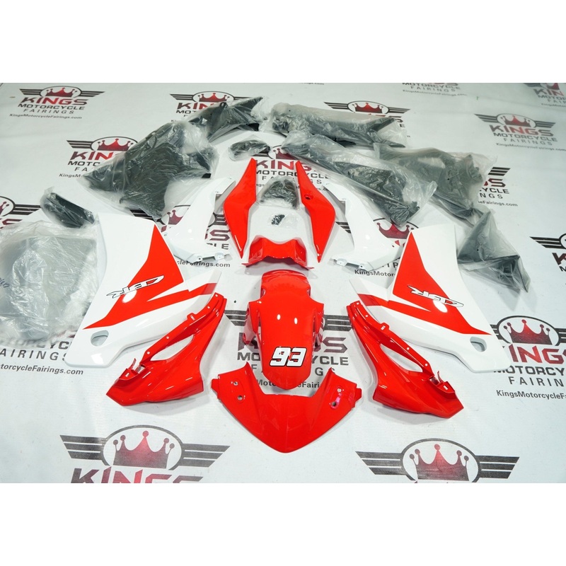 Honda CBR125R Fairings (2011-2016) Red, White Tank Cover: No Bolt Kit: $29.99 Clear Windscreen: Free