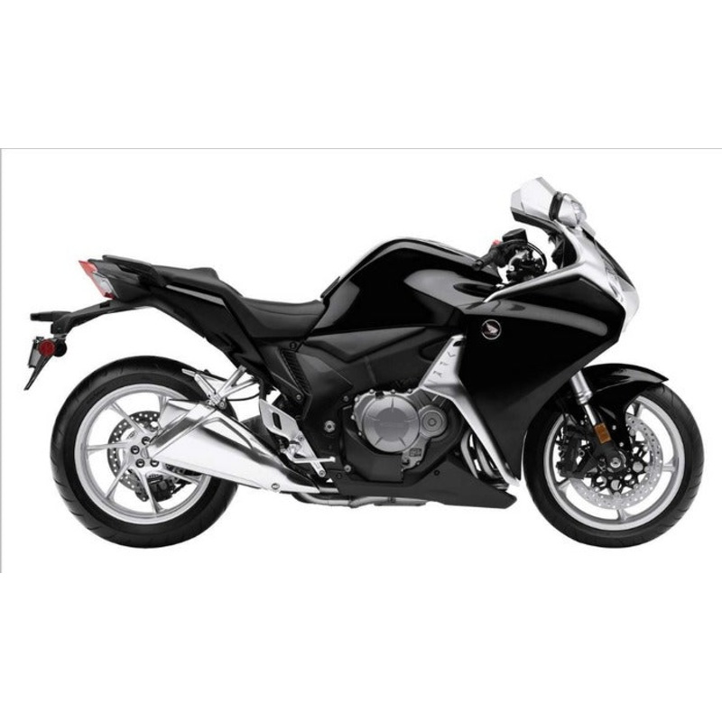 Honda VFR1200 (2010-2013) Black Fairings Clear Windscreen: Free No Bolt Kit