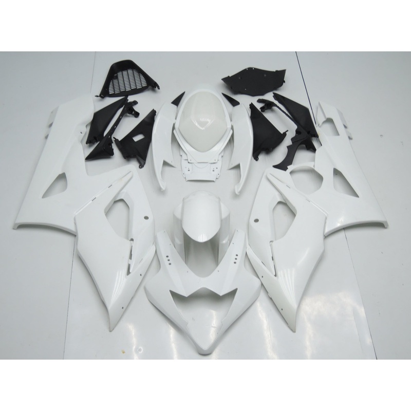 Suzuki GSXR1000 (2005-2006) Unpainted White Fairings No Seat Cowl No Bolt Kit No Tank