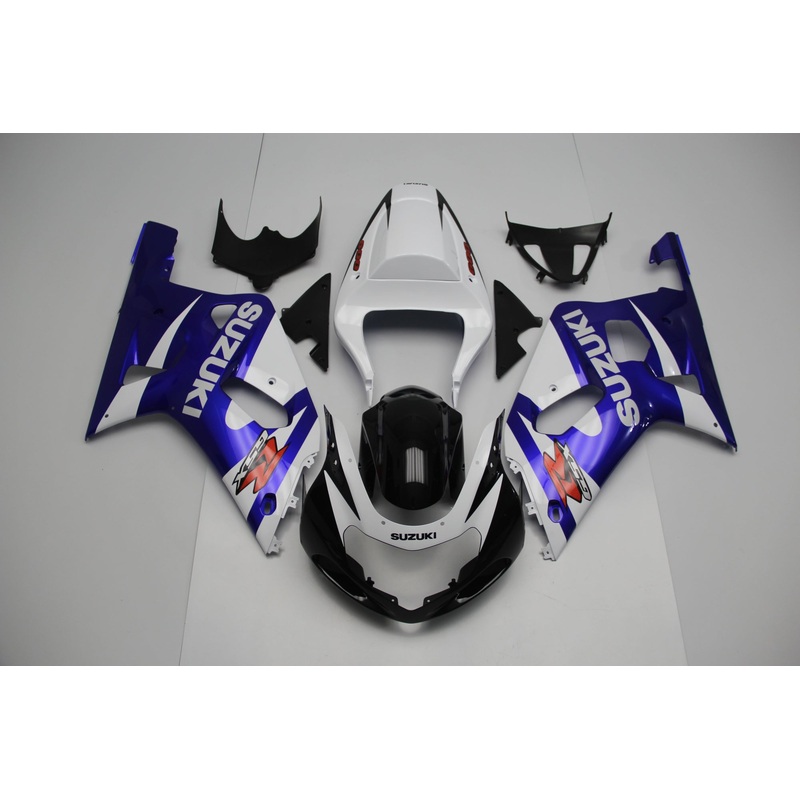 Suzuki GSXR750 (2000-2003) Black, Blue and White Fairings No Seat Cowl No Bolt Kit No Tank