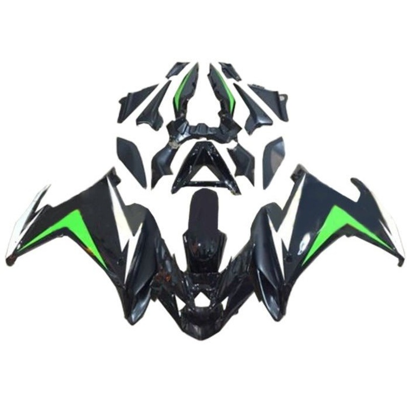 Yamaha FZ6R Fairings (2009-2015) Black, Green, White No Bolt Kit Clear Windscreen: Free No Seat Cowl