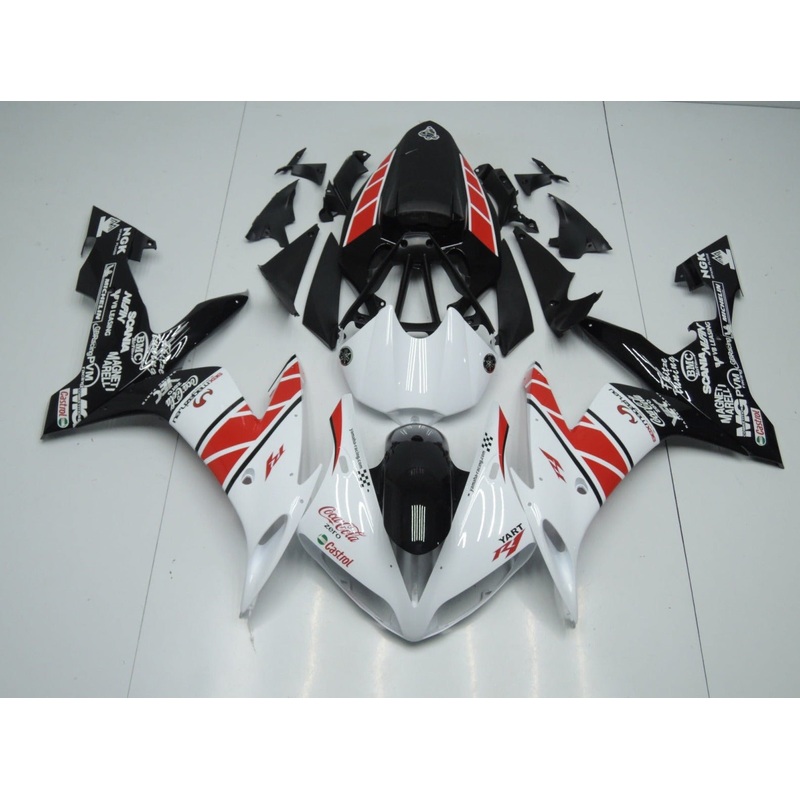 Yamaha YZF-R1 (2004-2006) White, Black & Red Coca Cola Fairings No Seat Cowl No Bolt Kit No Tank