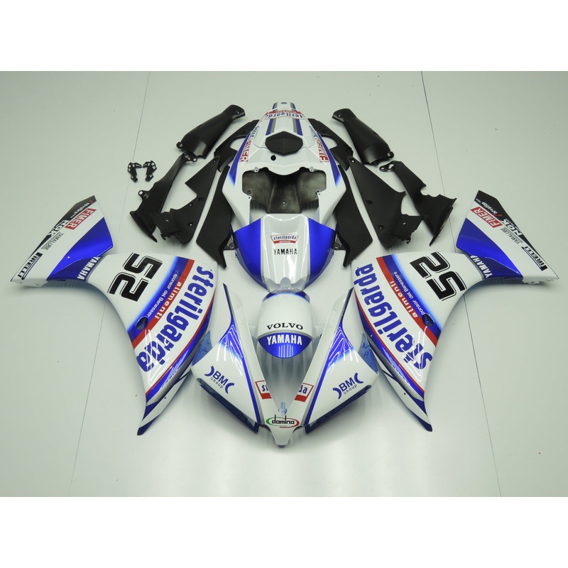 Yamaha YZF-R1 (2012-2014) White, Blue & Red Sterilgarda Fairings No Seat Cowl No Bolt Kit No Tank