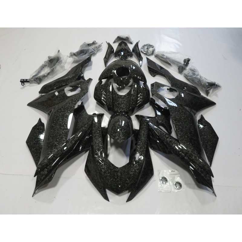 YAMAHA YZF-R6 (2017-2022) Faux Forged Carbon Fiber Fairings No Seat Cowl No Bolt Kit No Tank