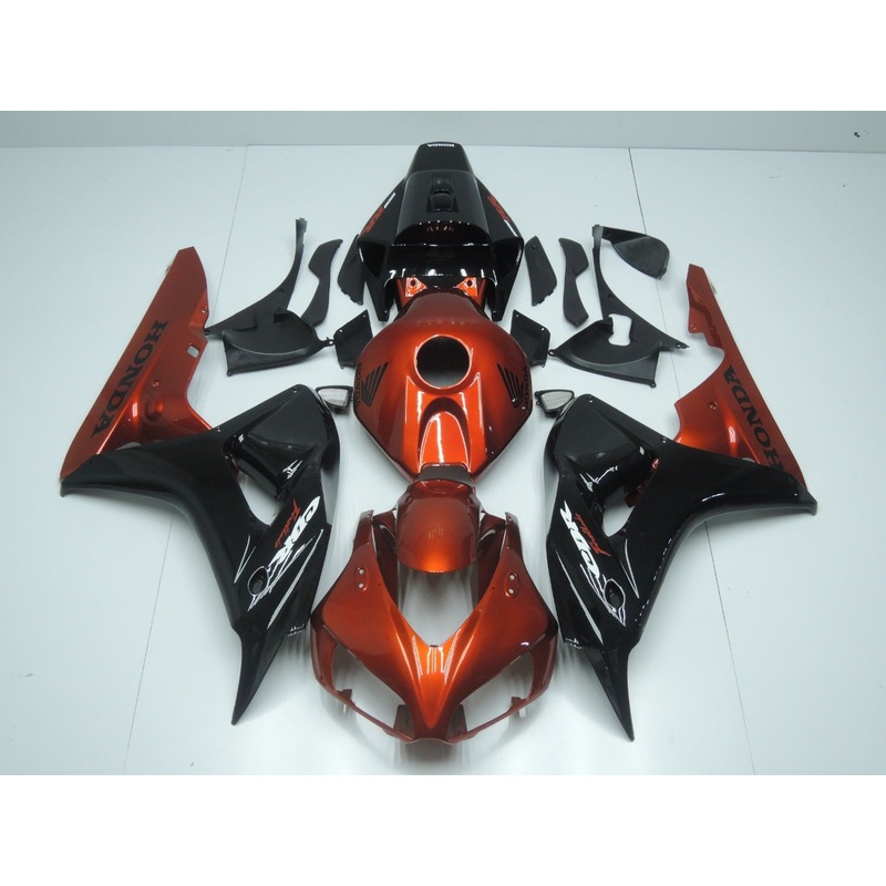 Honda CBR1000RR (2006-2007) Candy Orange & Black Fairings No Seat Cowl No Bolt Kit No Tank