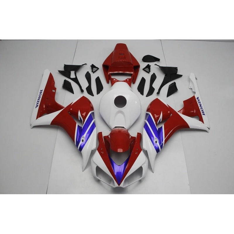 Honda CBR1000RR (2006-2007) Red, White & Blue Fairings No Seat Cowl No Bolt Kit No Tank