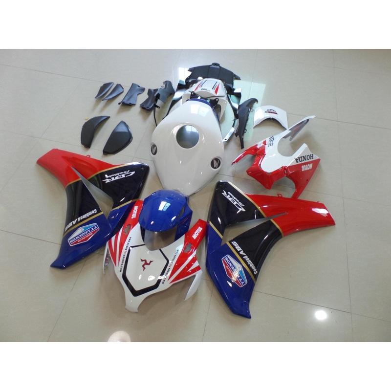 Honda CBR1000RR (2008-2011) White, Blue, Dark Blue, Red & Gold TT Legends Fairings No Seat Cowl No Bolt Kit No Tank