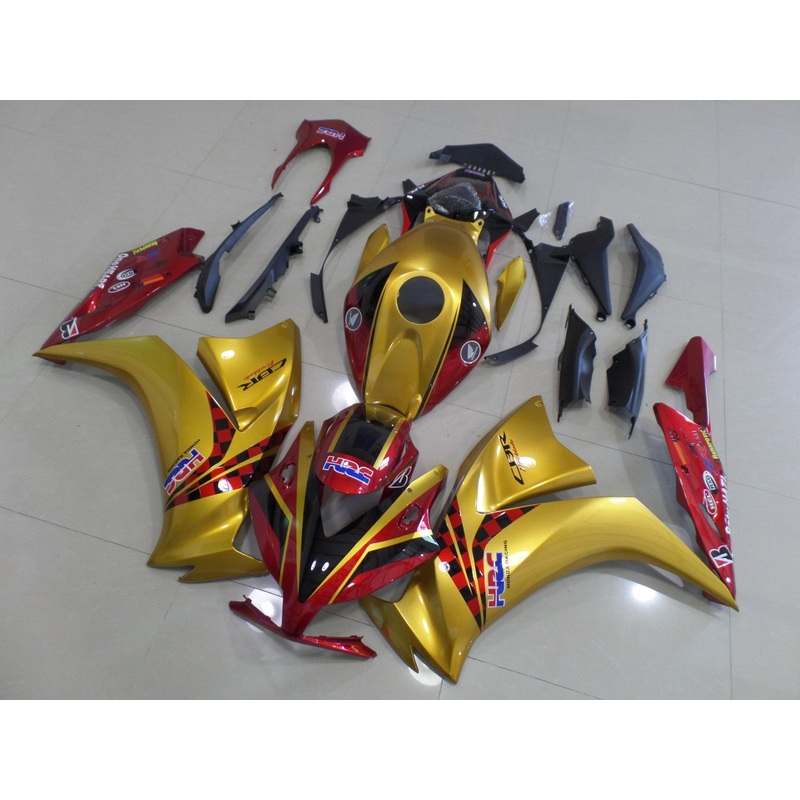 Honda CBR1000RR (2012-2016) Gold, Red & Black Fairings No Seat Cowl No Bolt Kit No Tank