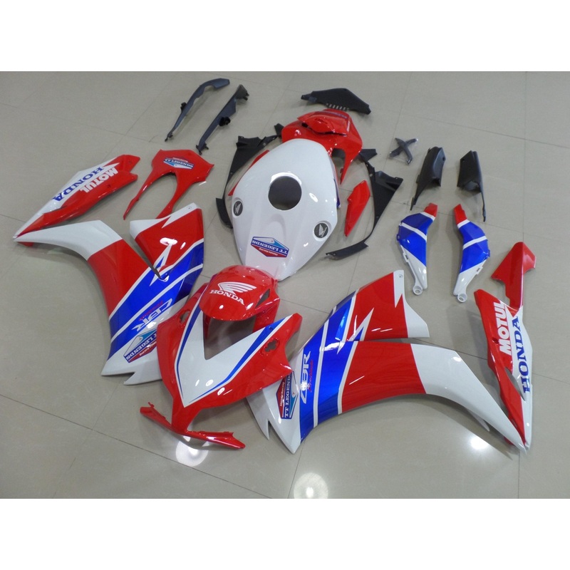 Honda CBR1000RR (2012-2016) Red, White & Blue TT Legends Fairings No Seat Cowl No Bolt Kit No Tank