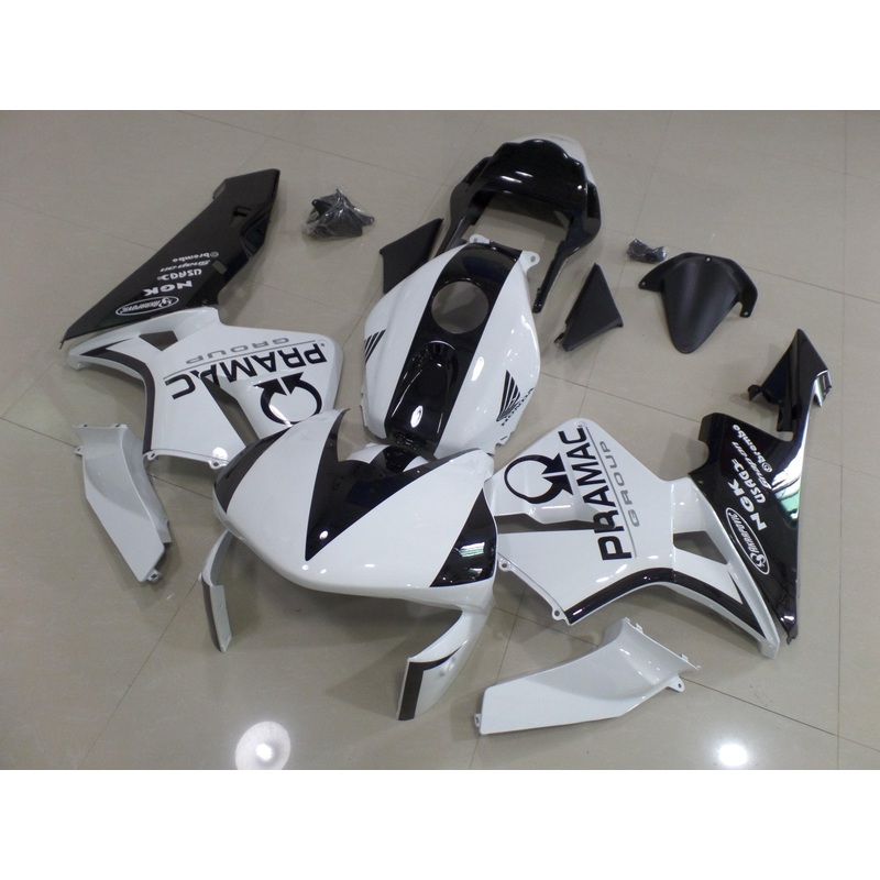 Honda CBR600RR (2003-2004) White & Black Pramac Fairings No Seat Cowl No Bolt Kit No Tank