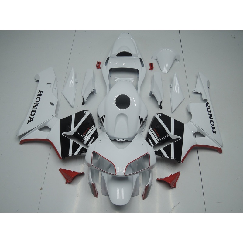 Honda CBR600RR (2003-2004) White, Black & Red Fairings No Seat Cowl No Bolt Kit No Tank