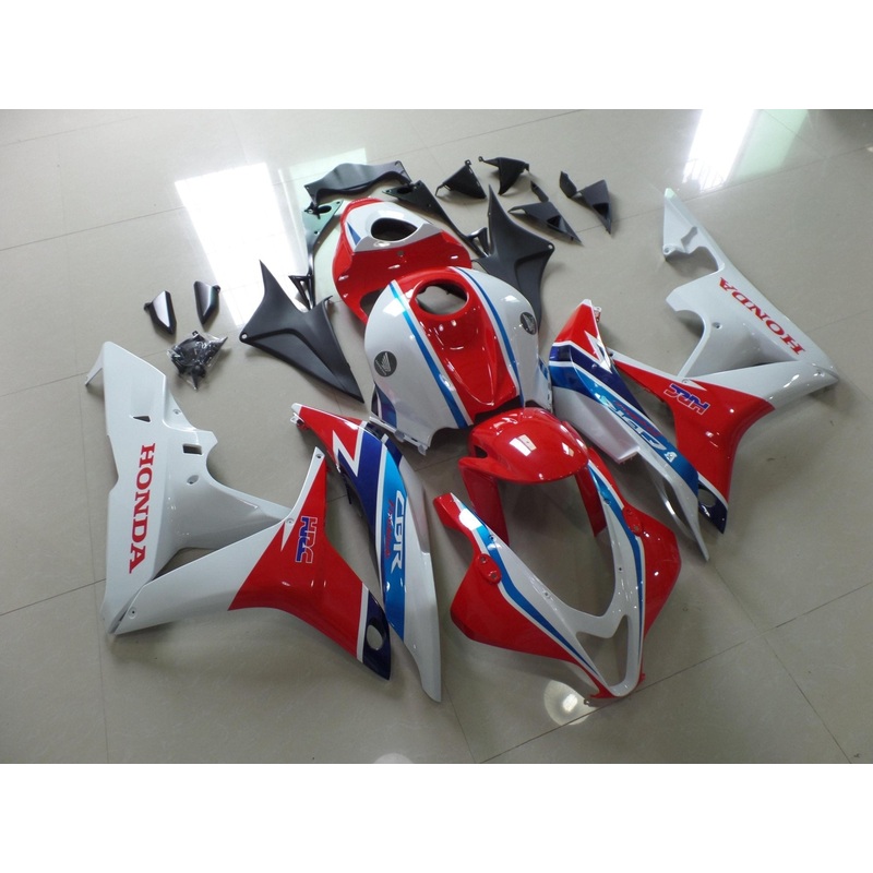 Honda CBR600RR (2007-2008) Red, White & Blue HRC Fairings No Seat Cowl No Bolt Kit No Tank