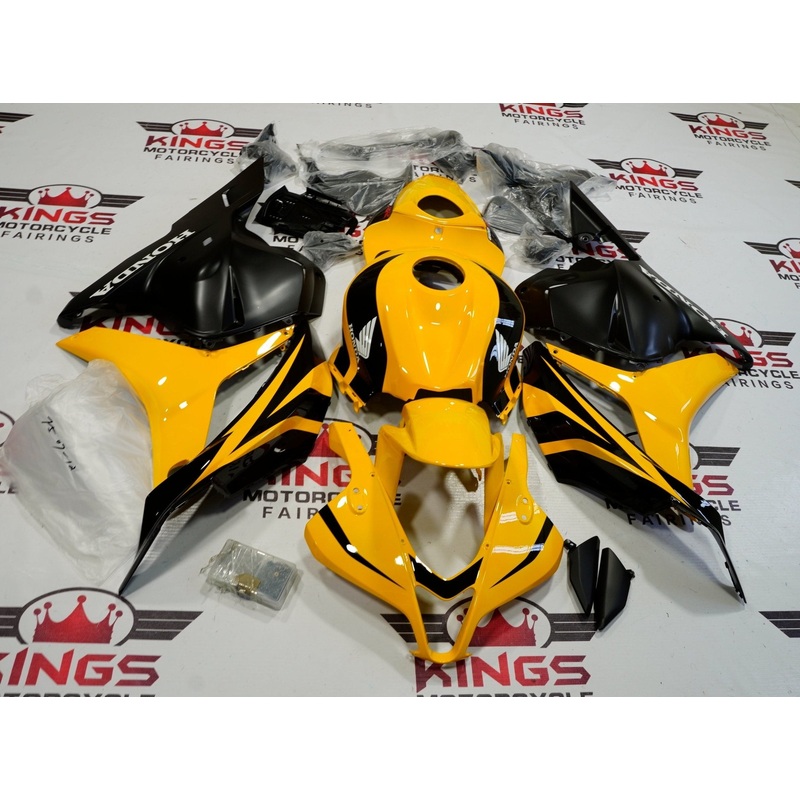 HONDA CBR600RR (2009-2012) Yellow, Black, Matte Black, White Fairings No Seat Cowl No Bolt Kit No Tank