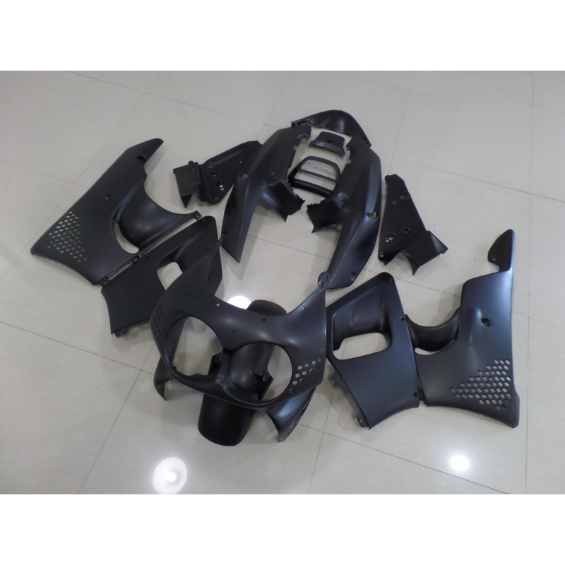Honda CBR900RR Fairings (1994-1995) Matte Black Free Clear Windscreen No Bolt Kit