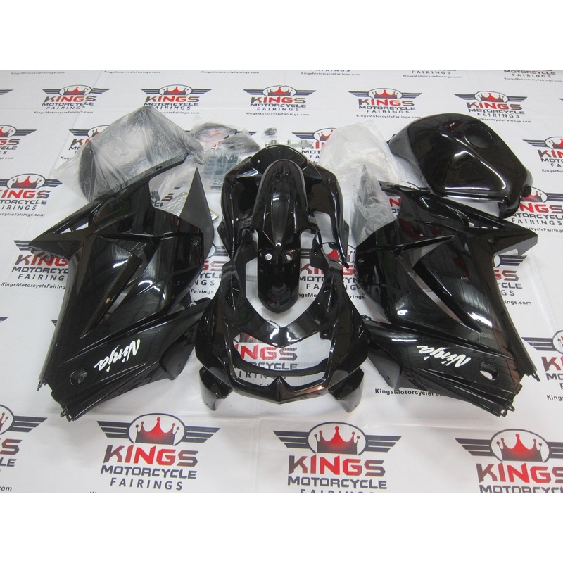 Fairings for Kawasaki Ninja 250R (2008-2013) Black No Seat Cowl No Bolt Kit No Tank