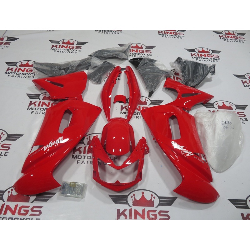 Fairings for Kawasaki Ninja 650 (2006-2008) Red, Black, White Clear Windscreen: Free No Bolt Kit