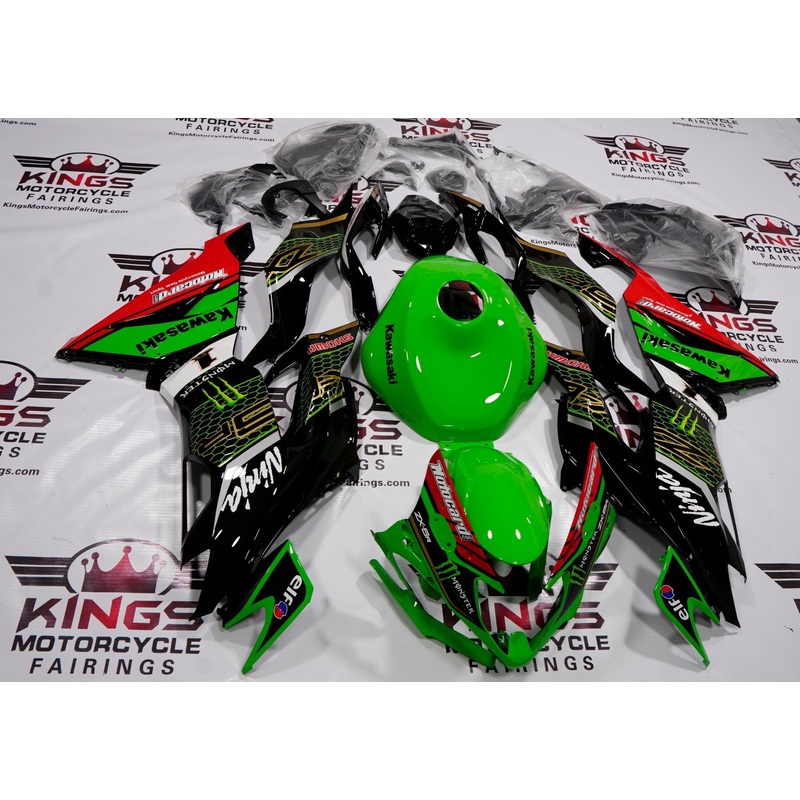 Fairings for Kawasaki Ninja ZX6R 636 (2019-2023) Black, Green, Yellow, Red No Seat Cowl No Bolt Kit No Tank