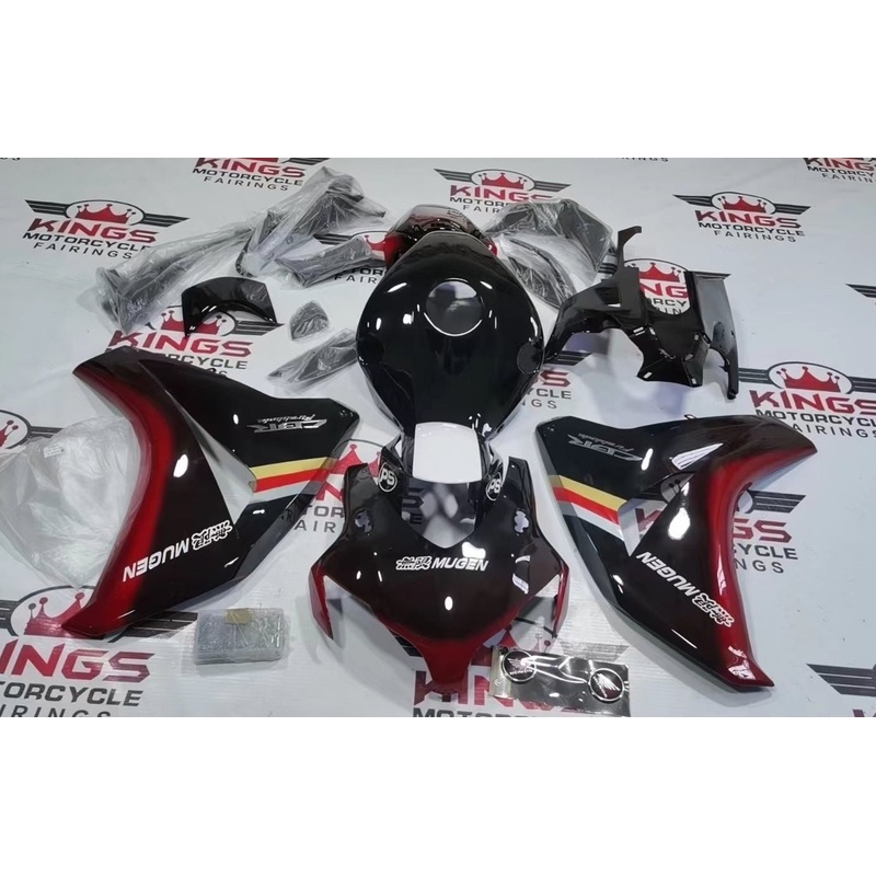 Honda CBR1000RR (2008-2011) Black, Red & White Mugen Fairings No Seat Cowl No Bolt Kit No Tank