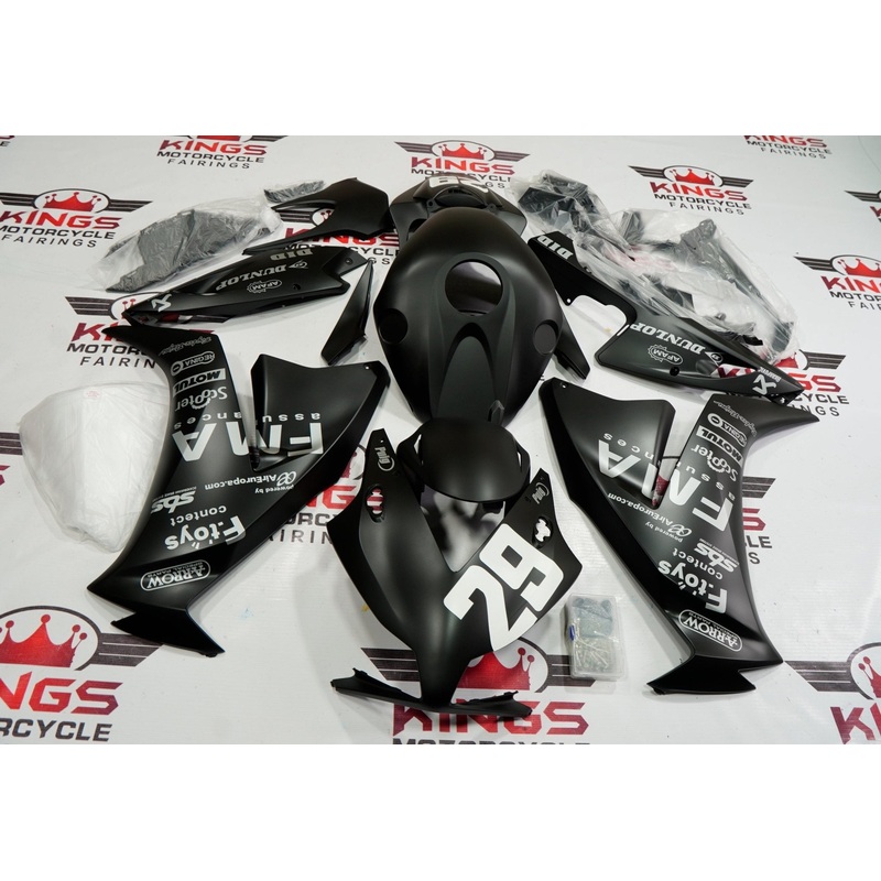 Honda CBR1000RR (2012-2016) Matte Black FMA Fairings No Seat Cowl No Bolt Kit No Tank