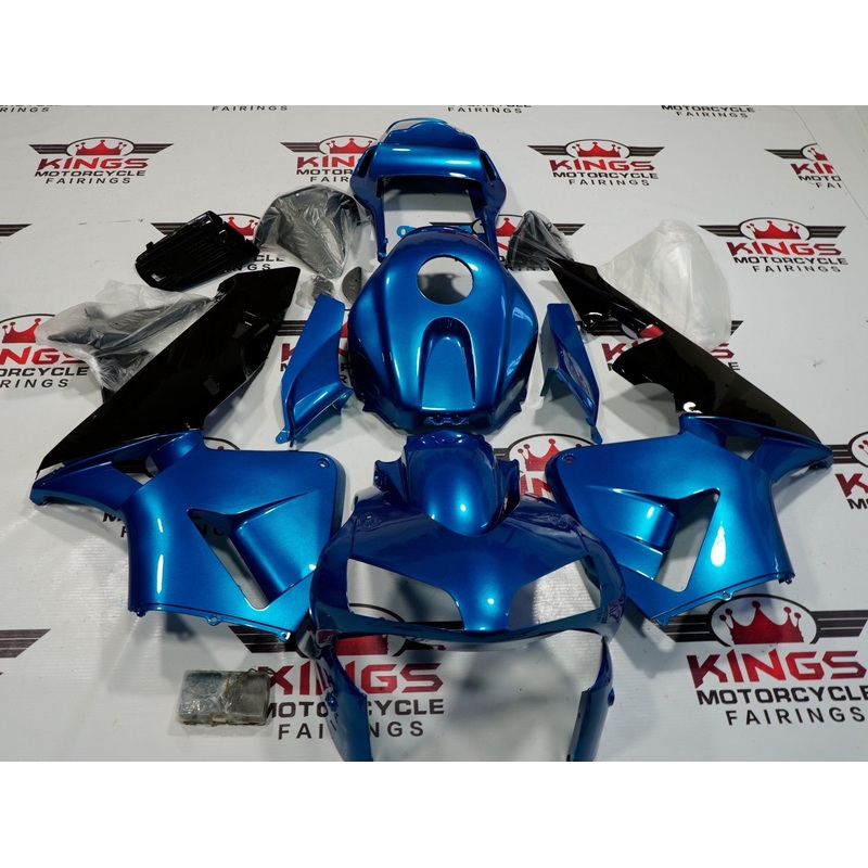Honda CBR600RR (2003-2004) Metallic Blue & Black Fairings No Seat Cowl No Bolt Kit No Tank