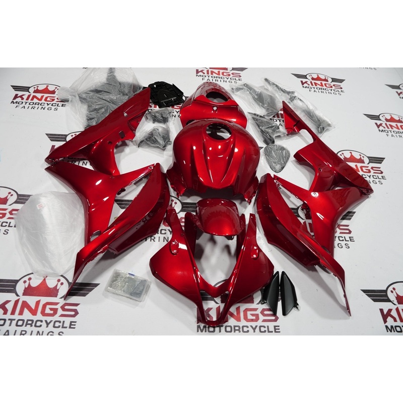 Honda CBR600RR (2007-2008) Candy Apple Red Fairings No Seat Cowl No Bolt Kit No Tank