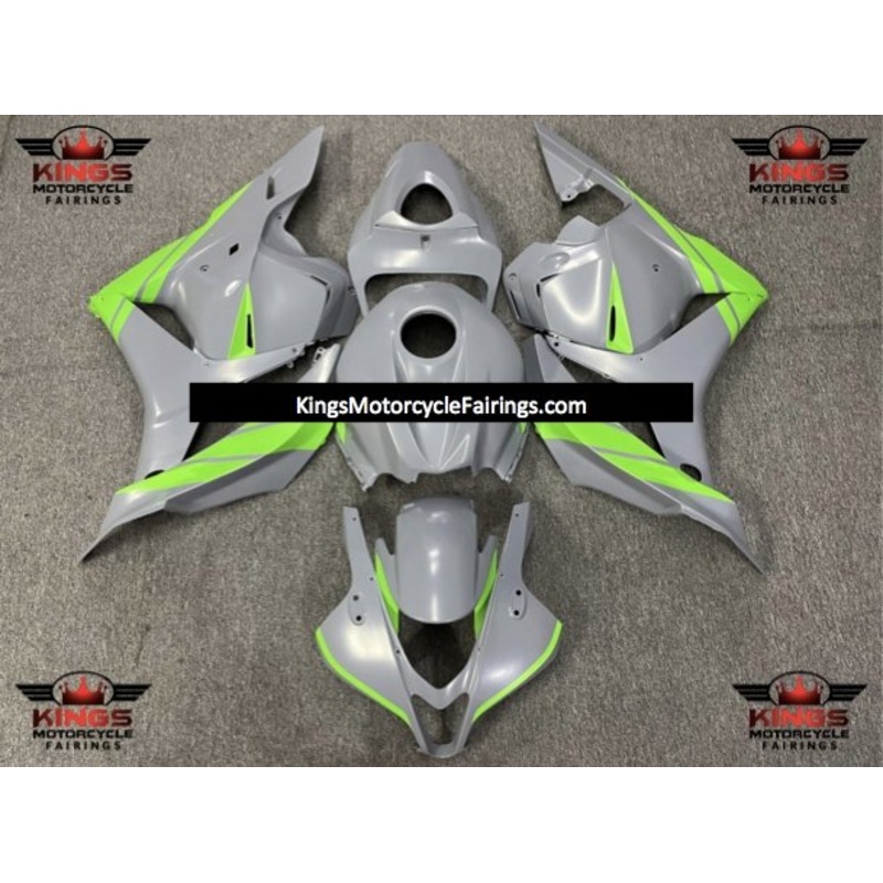 Honda CBR600RR (2009-2012) Matte Nardo Gray & Lime Green Fairings No Seat Cowl No Bolt Kit No Tank