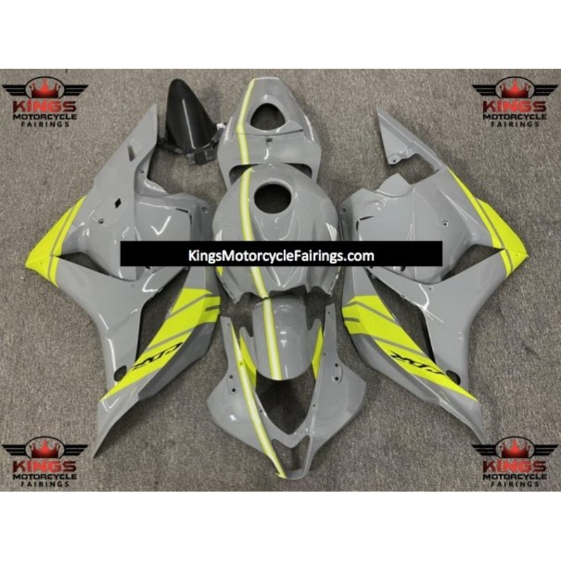 Honda CBR600RR (2009-2012) Nardo Grey & Neon Yellow Fairings No Seat Cowl No Bolt Kit No Tank