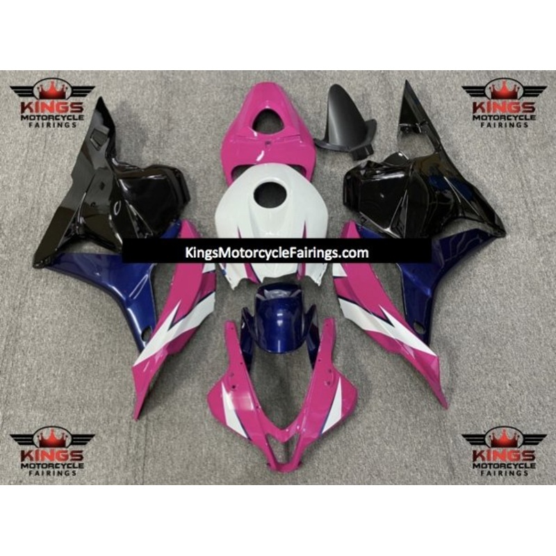 Honda CBR600RR (2009-2012) Pink, White, Dark Blue & Black Fairings No Seat Cowl No Bolt Kit No Tank