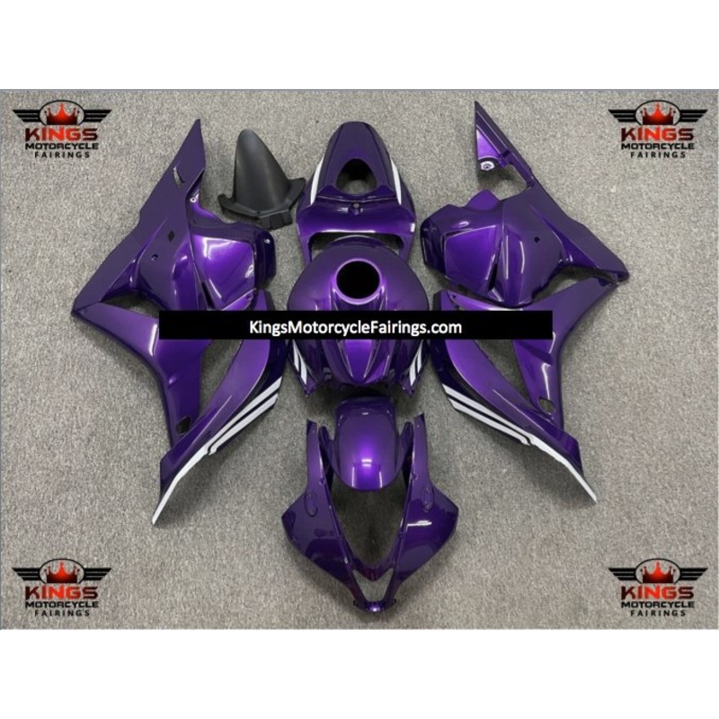 Honda CBR600RR (2009-2012) Purple Violet, White Fairings No Seat Cowl No Bolt Kit No Tank