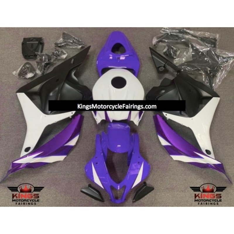 Honda CBR600RR (2009-2012) Purple, White & Matte Black Fairings No Seat Cowl No Bolt Kit No Tank